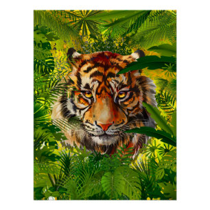 Glosario de arte del Poster de tigres de la jungla