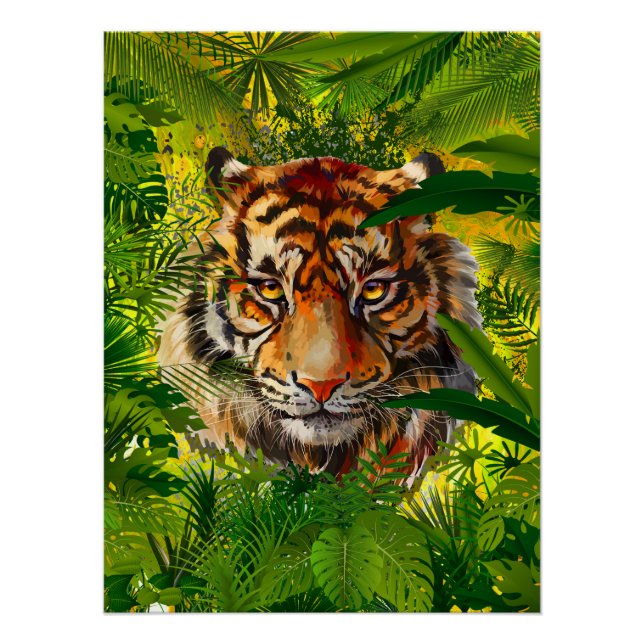 Glosario de arte del Poster de tigres de la jungla (Anverso)