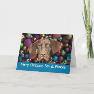 Glossy Grizzly Son y Fiancee Feliz Navidad