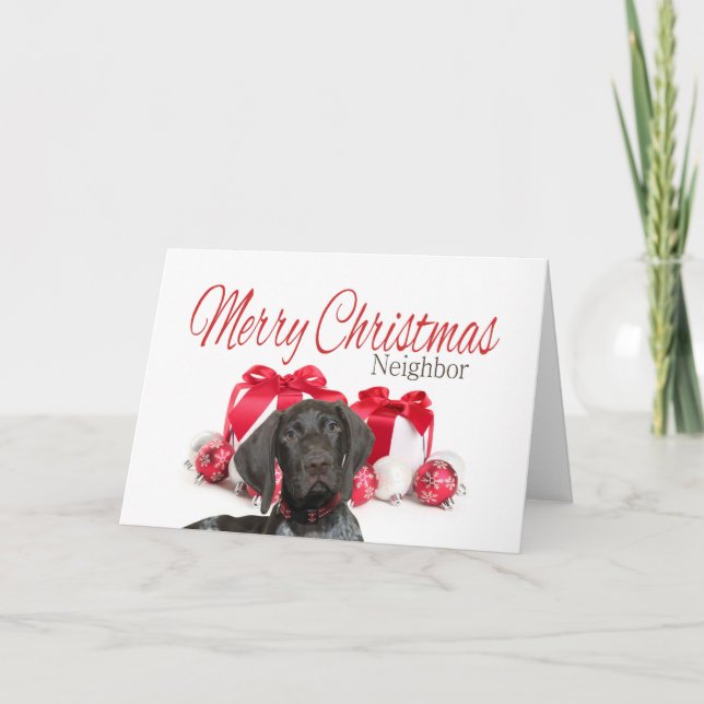 Glossy Grizzly Vecino Feliz Navidad (Anverso)