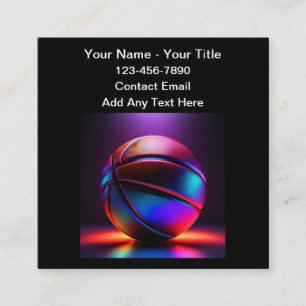 Glossy Guay Basketball Tema Tarjetas de visita
