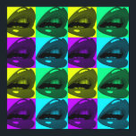 Glossy Lips Pop Art Posters<br><div class="desc">Luminoso y fuerte</div>