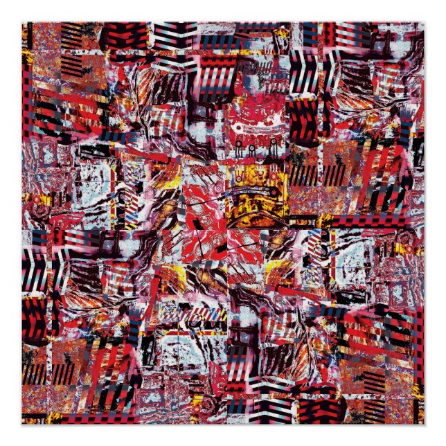 Glossy Poster – Fragmented Pulse (Anverso)