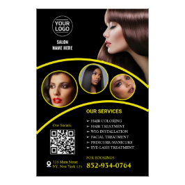 Glossy Salon Business Services Poster