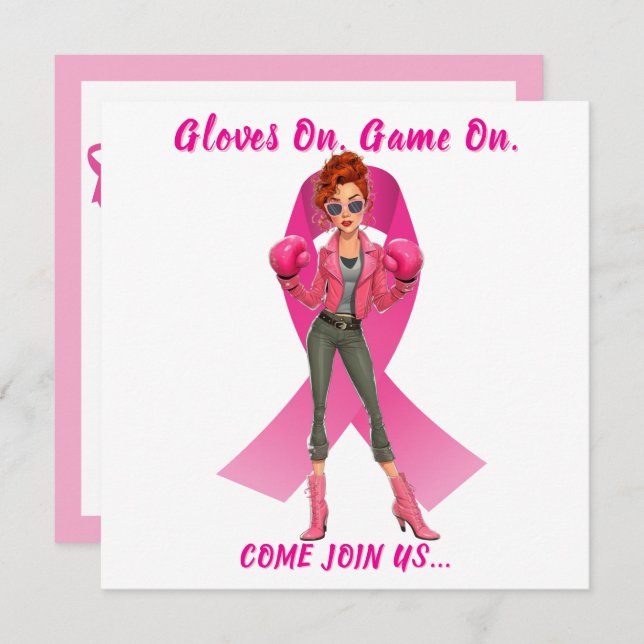 Glove On, Game On Breast Cancer Fundraiser Event (Anverso / Reverso)