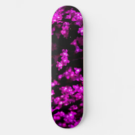 Glowing Cherry Blossom Skateboard Deck