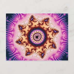 Glowing - Tarjeta Postal Fractal