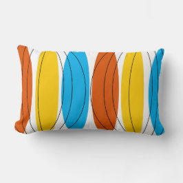 Glube Stripe lanzar almohada oscura naranja lumbar