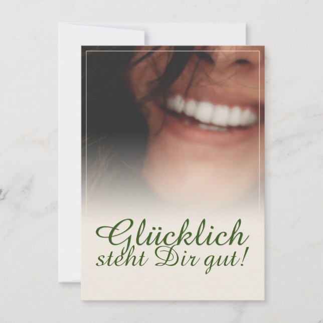 ¡Glücklich steht Dir gut! (Anverso)