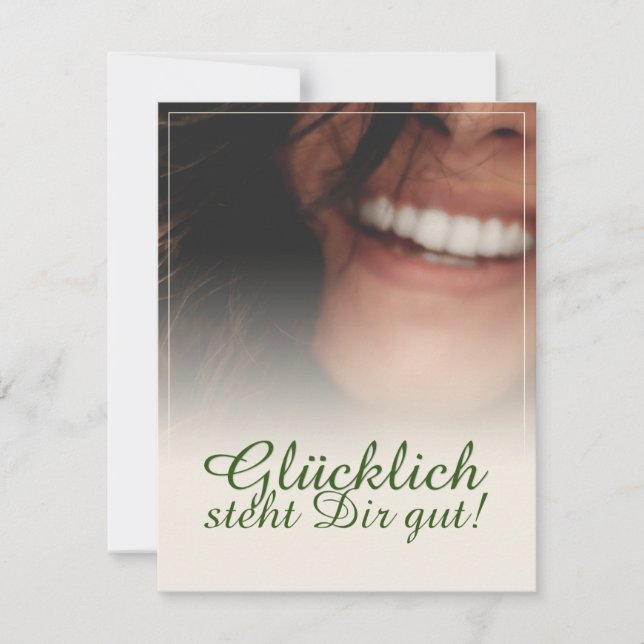 ¡Glücklich steht Dir gut! (Anverso)