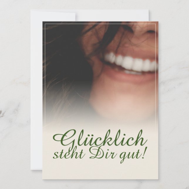 ¡Glücklich steht Dir gut! (Anverso)