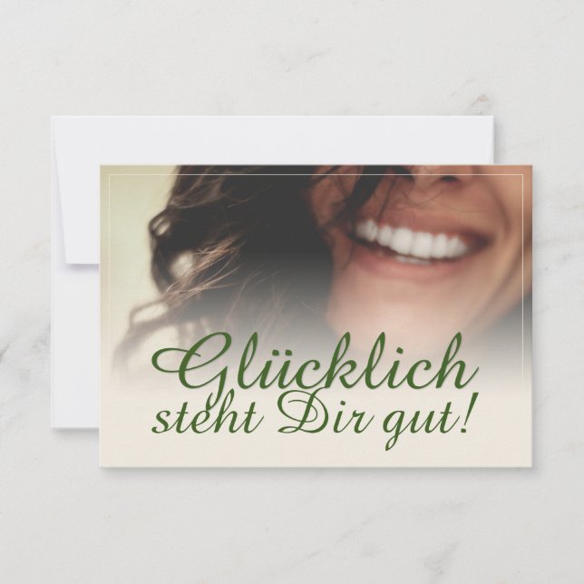 ¡Glücklich steht Dir gut! (Anverso)