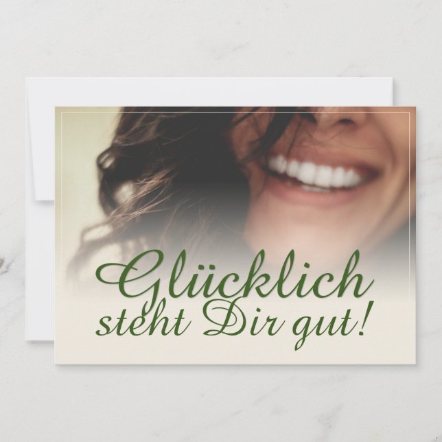 ¡Glücklich steht Dir gut! (Anverso)