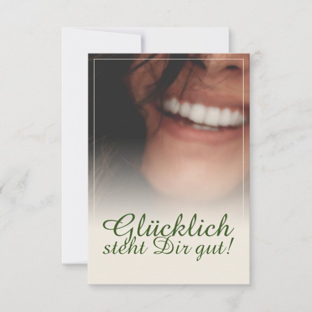 ¡Glücklich steht Dir gut! (Anverso)