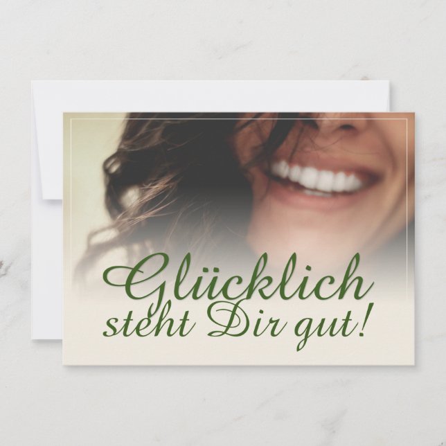 ¡Glücklich steht Dir gut! (Anverso)