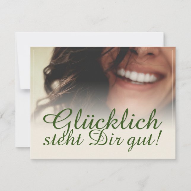 ¡Glücklich steht Dir gut! (Anverso)