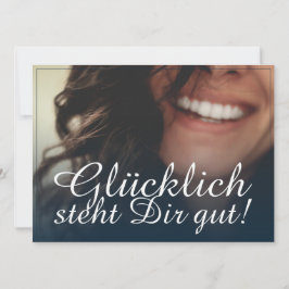 ¡Glücklich steht Dir gut! - Blau
