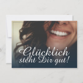 ¡Glücklich steht Dir gut! - Blau