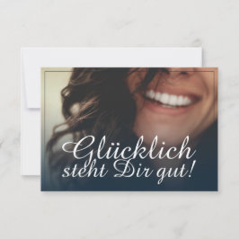 ¡Glücklich steht Dir gut! - Blau