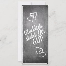 ¡Glücklich steht Dir gut! - im Kreidetafelstil