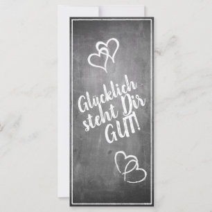 ¡Glücklich steht Dir gut! - im Kreidetafelstil