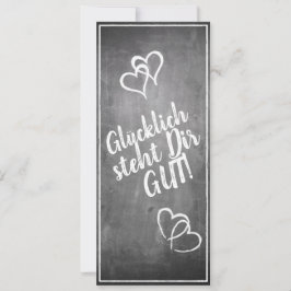 ¡Glücklich steht Dir gut! - im Kreidetafelstil