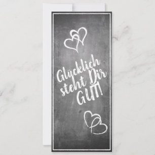 ¡Glücklich steht Dir gut! - im Kreidetafelstil