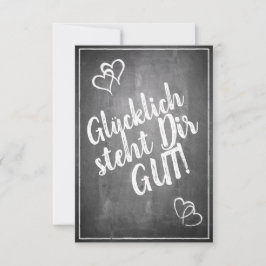 ¡Glücklich steht Dir gut! - im Kreidetafelstil