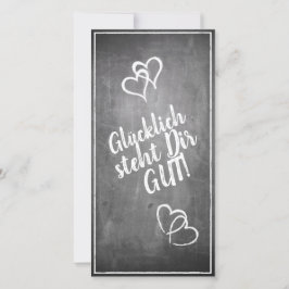 ¡Glücklich steht Dir gut! - im Kreidetafelstil