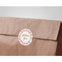 Gluten Free Floral Pegatina