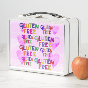 Gluten gratis, caja de almuerzo seguridad de alime