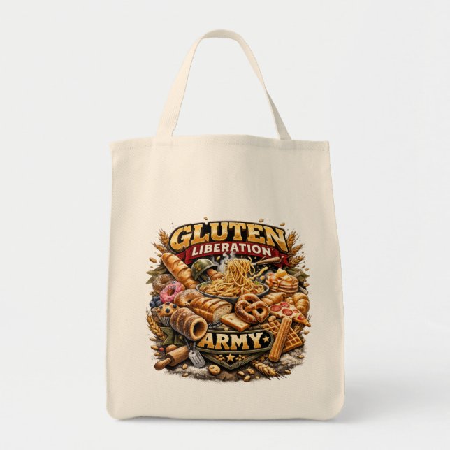 ¡Gluten Libre! Bolsa de Comestibles del Ejército d (Frente)