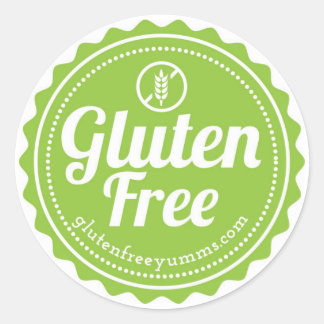 Gluten libre con Pegatinas de iconos - Verde