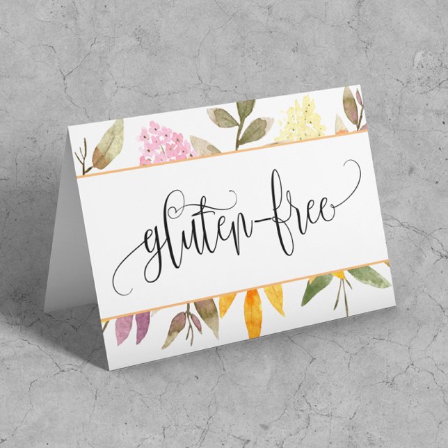 Gluten tarjeta de carpas de mesa floral libre (Subido por el creador)