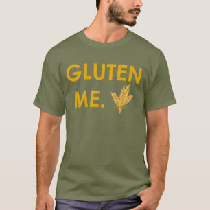 "Gluten yo." con la camiseta de los hombres del