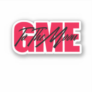 Gme To The Moon Pegatina