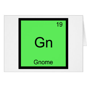 Gn - Tabla periódica de química de Gnome Símbolo