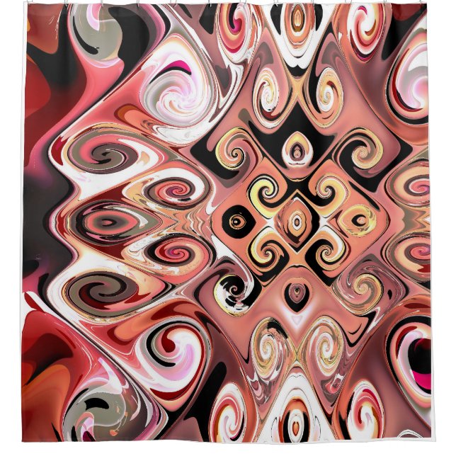 Gnarly Design Shower Cortina (Anverso)