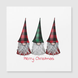 Gnomas escandinavos en tarjeta magnética de búfalo