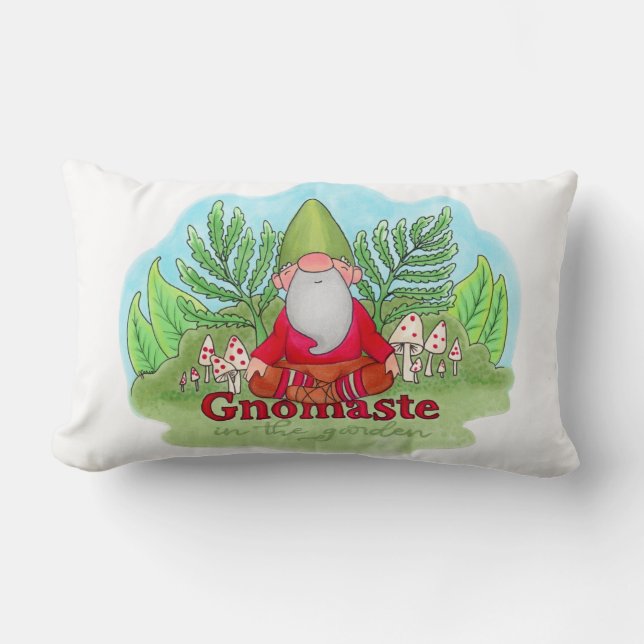 Gnomaste en el jardín, almohada (Anverso)