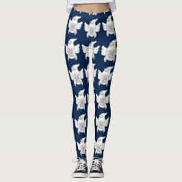 Gnome Cáncer Rótulo Astrología Angel Leggings
