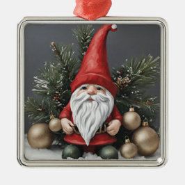 Gnome de navidades con adornos navideños