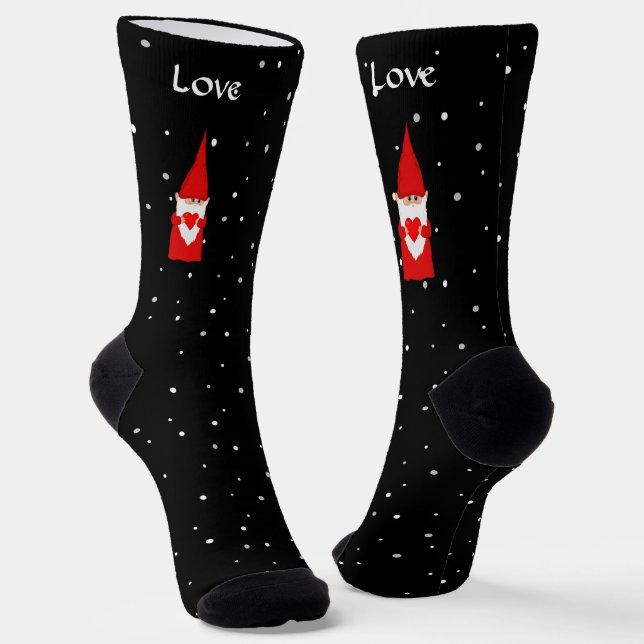 Gnome de navidades en calcetines negros (Angular)
