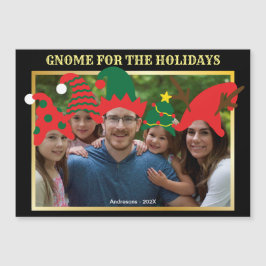 Gnome de navidades para la foto de la familia de l