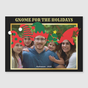 Gnome de navidades para la foto de la familia de l