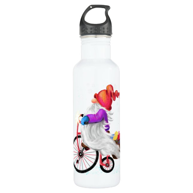 Gnome de regalo de botellas de agua para navidades (Anverso)