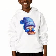 Gnome disfruta de una deliciosa fiesta de pizza