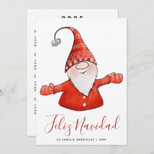 Gnome Feliz Navidad Calendario Español 2025