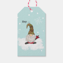 Gnome firma "Te amo" en la etiqueta de regalo ASL