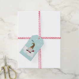 Gnome firma "Te amo" en la etiqueta de regalo ASL